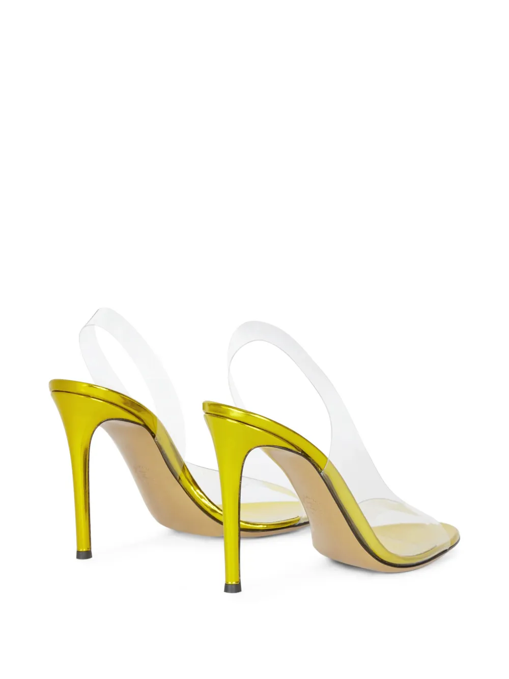 Alexandre Vauthier 111mm transparent sandals Yellow