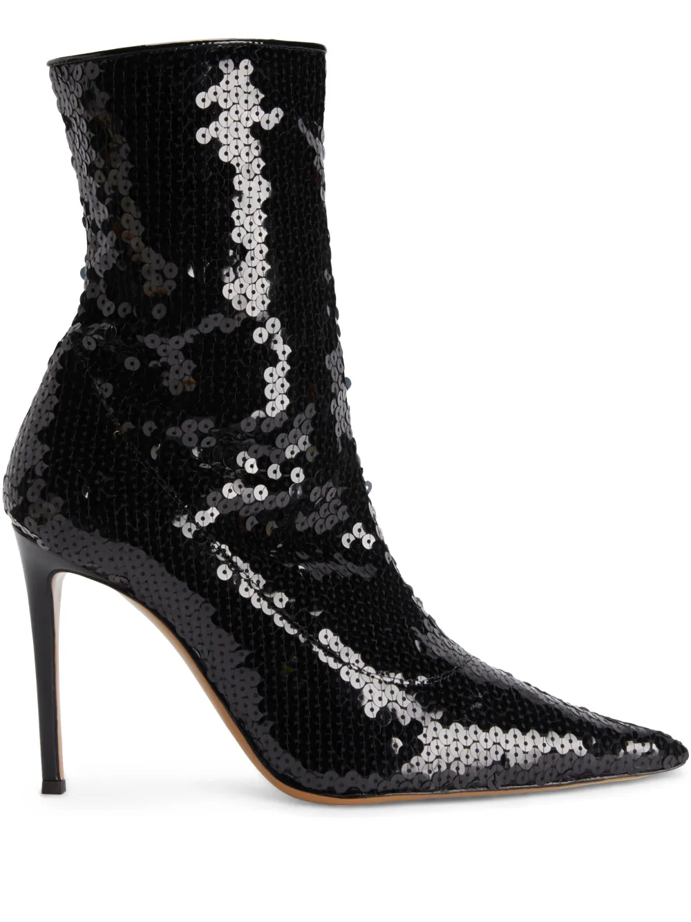 Alexandre Vauthier 100mm sequin-embellished boots Black