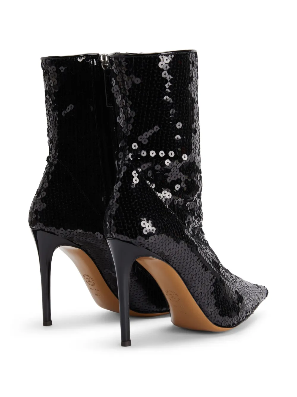 Alexandre Vauthier 100mm sequin-embellished boots Black