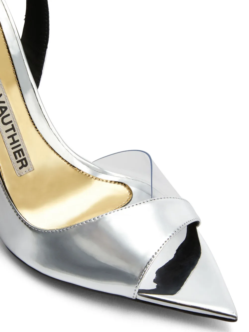 Shop Alexandre Vauthier 105mm Mirrored-finish Stiletto Pumps In Silver