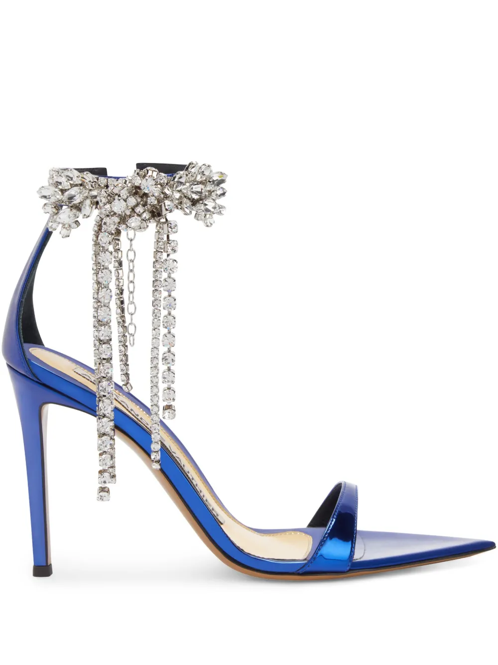 Alexandre Vauthier 105mm rhinestone-embellished sandals Blue