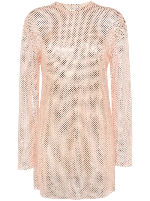 Robe courte à ornements en cristal - Philosophy Di Lorenzo Serafini - Modalova