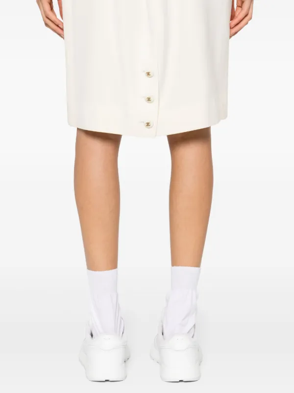 CHANEL Pre-Owned 1990s ココマークボタン ペンシルスカート