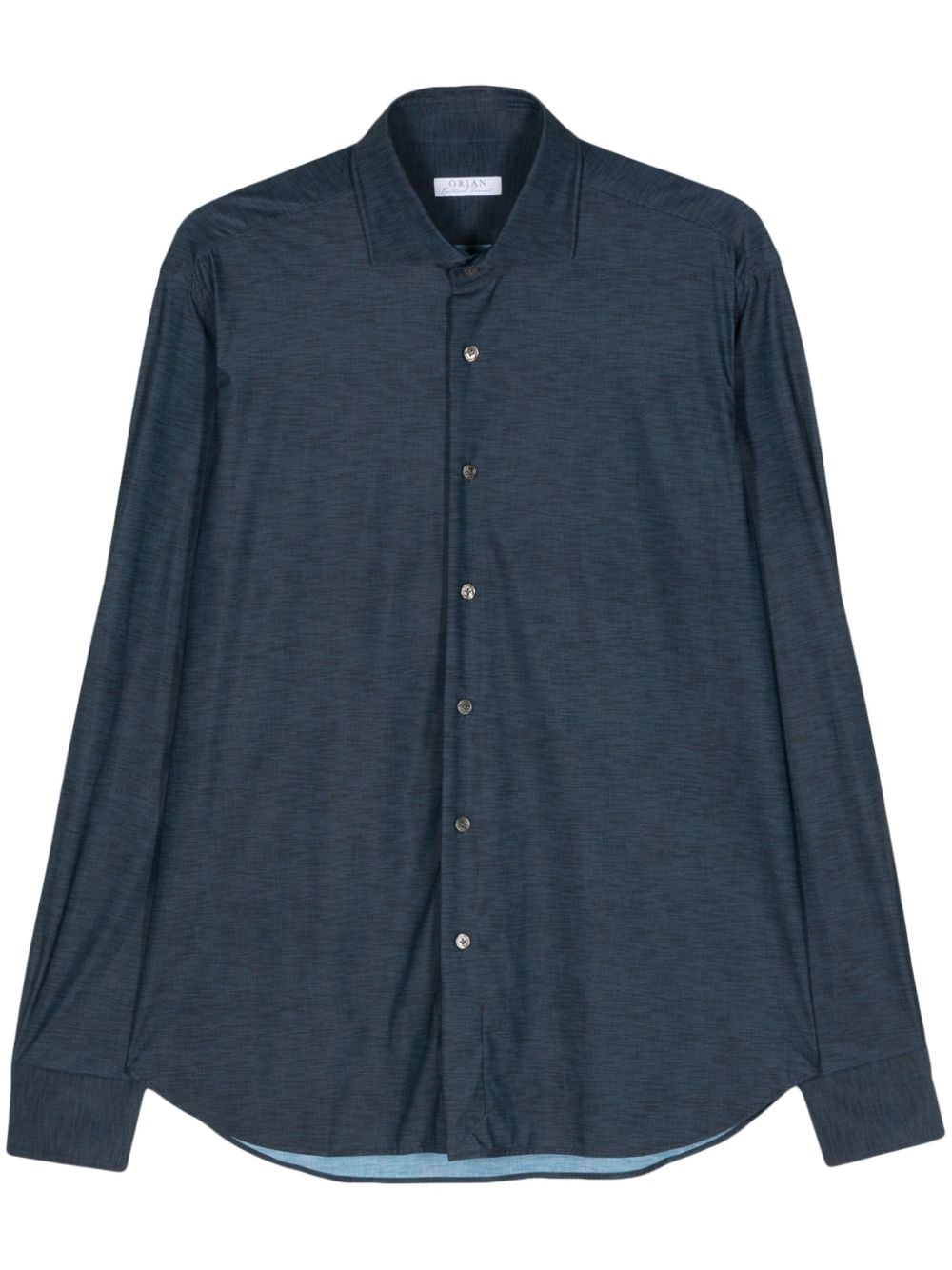 Orian Long-sleeves Mélange Shirt In Blue