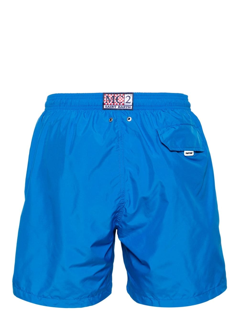 Shop Mc2 Saint Barth X Pantone™ Drawstring-waist Swim Shorts In Blue