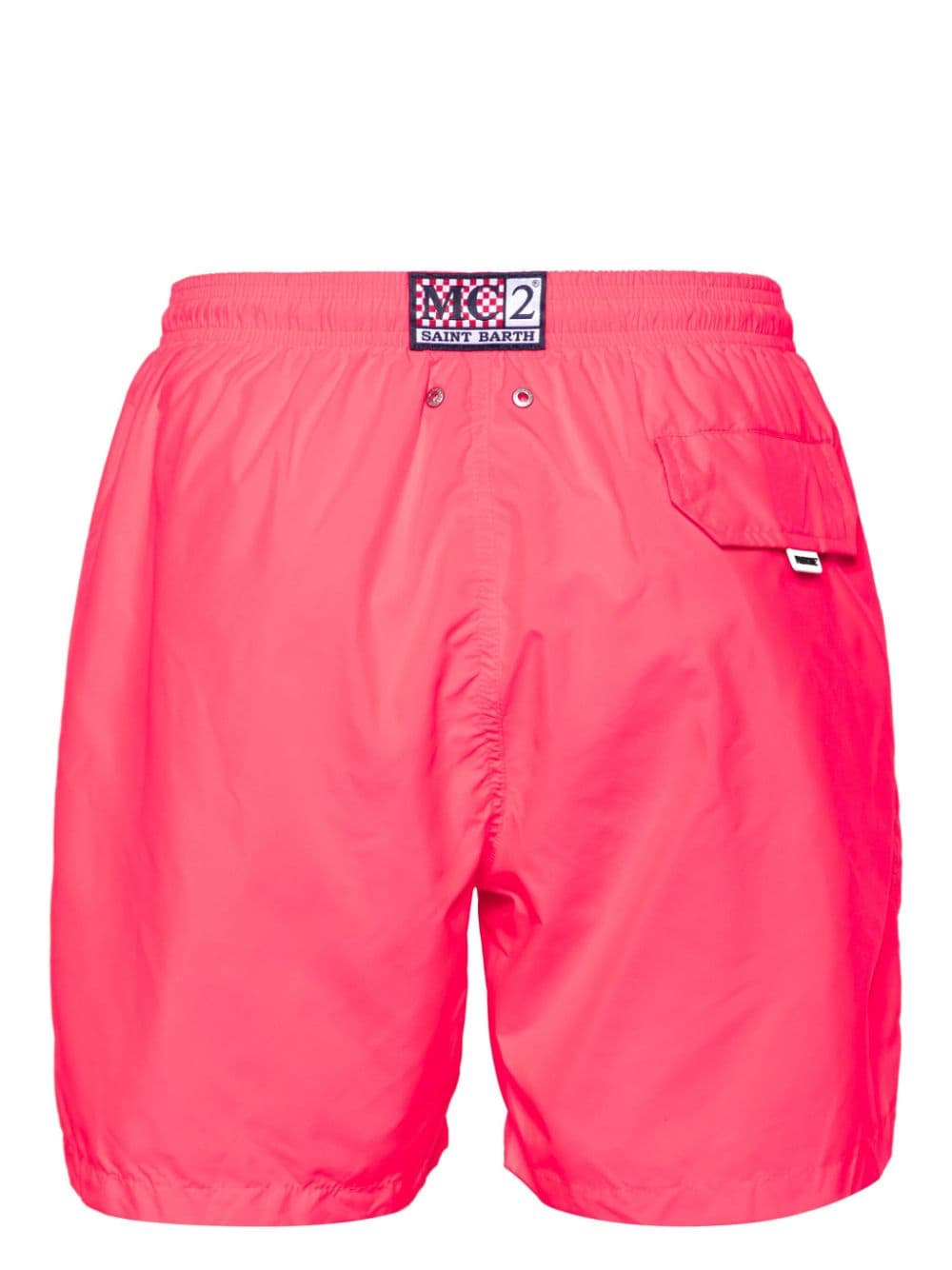 Shop Mc2 Saint Barth X Pantone™ Drawstring-waist Swim Shorts In 粉色