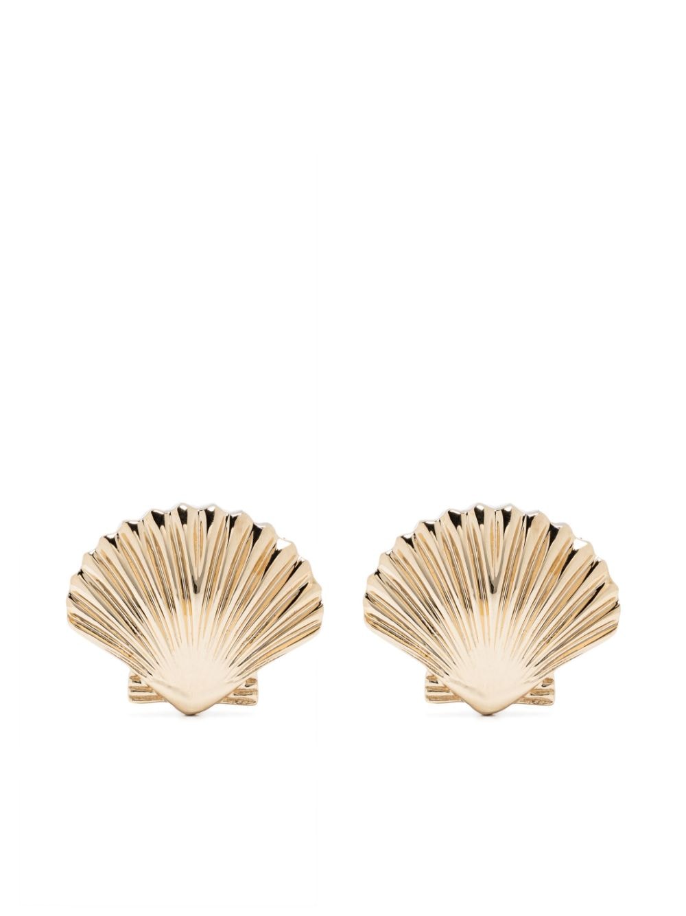 14kt yellow gold small Venus shell earrings