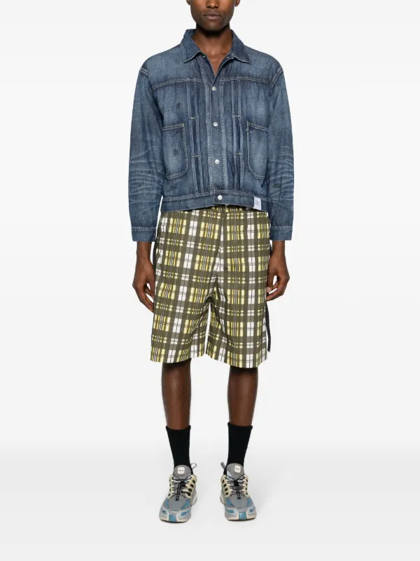 Neighborhood ペイント デニムジャケット | ブルー | FARFETCH JP