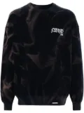 Neighborhood tie-dye cotton sweatshirt - Black