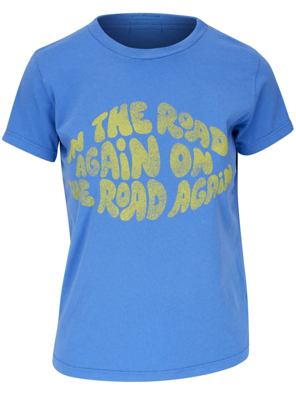Mother The Boxy Goodie Graphic T-shirt In Blue