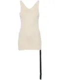 Rick Owens DRKSHDW Double Ziggy Banana jersey tank top - Neutrals