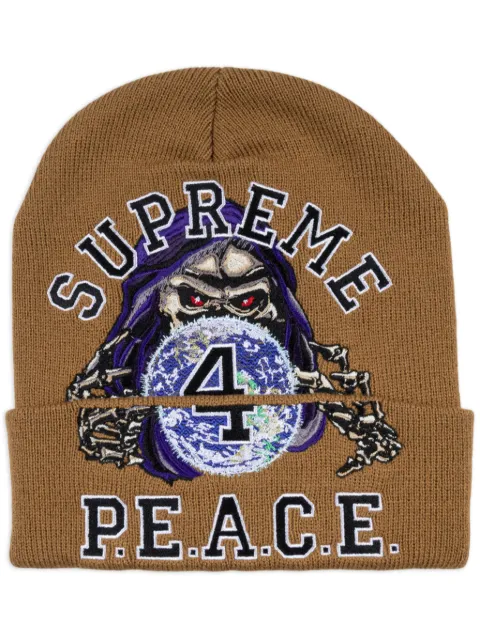 Supreme gorro bordado Peace