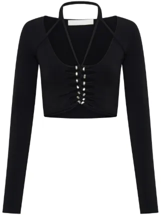 Dion Lee カットアウト ホルターネックトップ | ブラック | FARFETCH JP