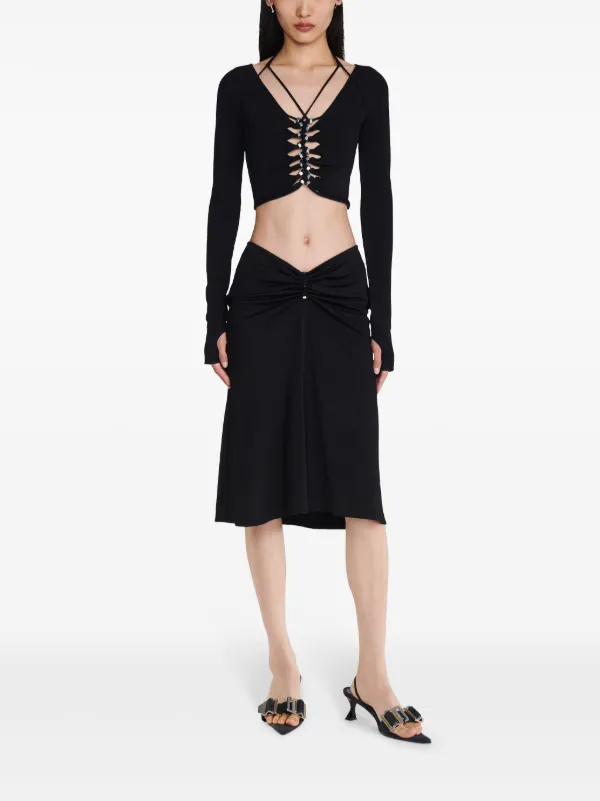 Dion Lee カットアウト ホルターネックトップ | ブラック