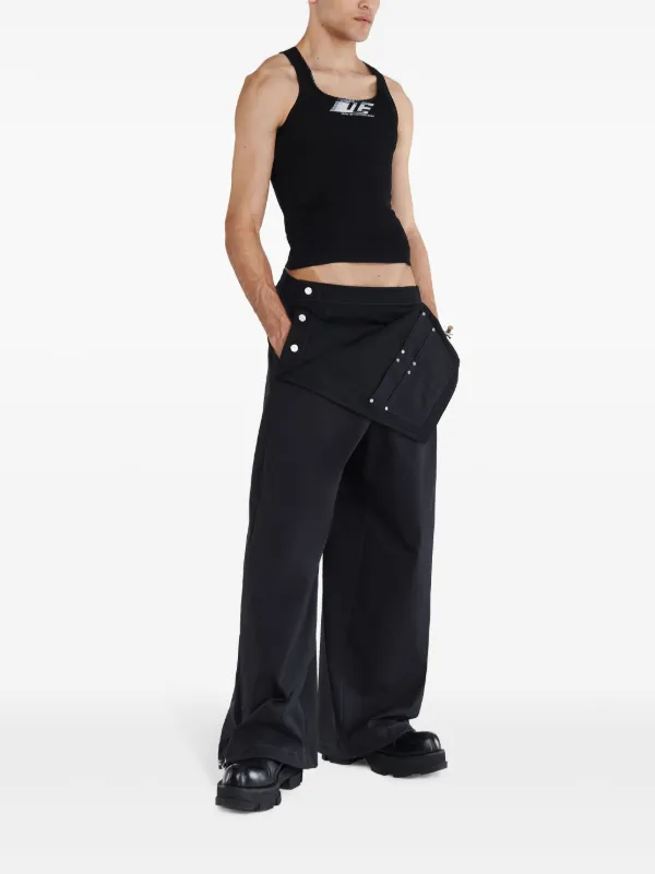 DION LEE◆シアー/キャミソール・タンクトップ/L/ポリエステル/BLK/無地// Dion Lee DLE タンクトップ | ブラック | FARFETCH JP
