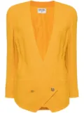 CHANEL Pre-Owned 1990-2000’s Double Breasted Collarrless jacket - Yellow