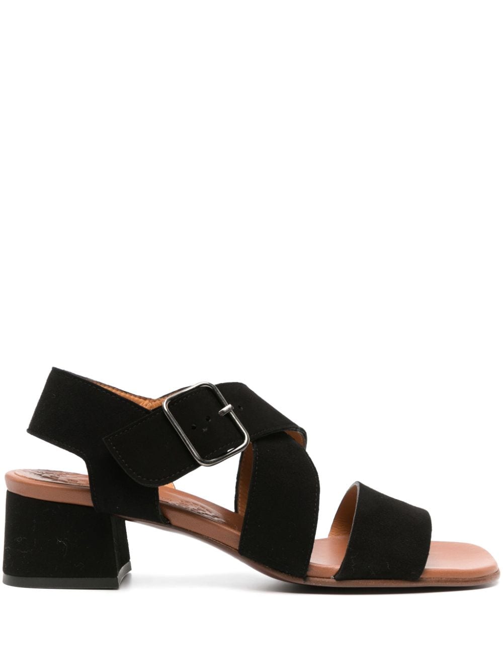 Chie Mihara 35mm Quisael Suede Sandals In Black
