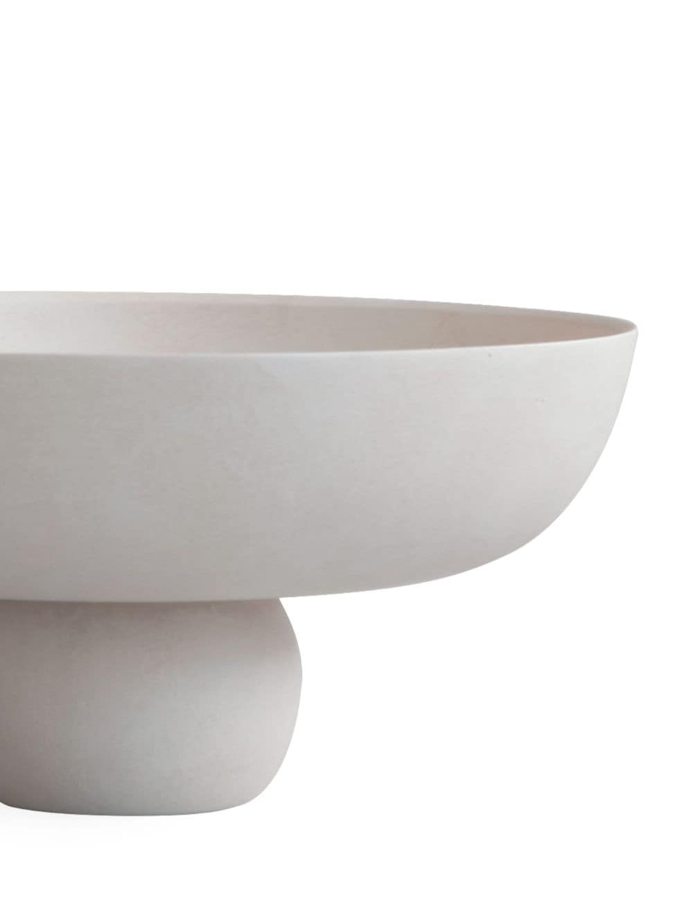 Shop 101 Copenhagen Medium Baburu Ceramic Bowl (15cm X 30cm) In White