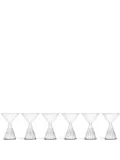 Ichendorf Milano Tutu faceted Martini glasses (set of six) - White