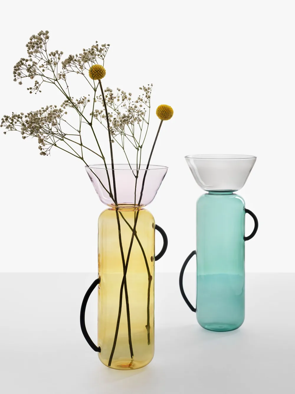 Ichendorf Milano Large Gelée Glass Vase (35cm X 14cm) In Green