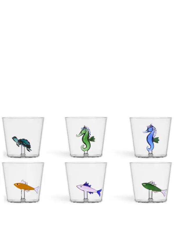 Ichendorf Milano Tumbler With White Fish And Green Algae | Marine - View #5