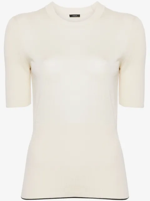 JOSEPH contrasting-trim fine-knit jumper