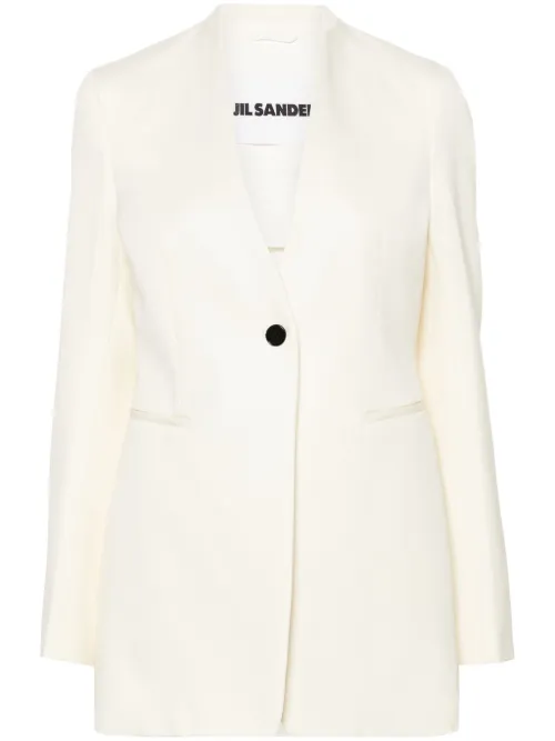 Blazer en laine à simple boutonnage - Jil Sander - Modalova