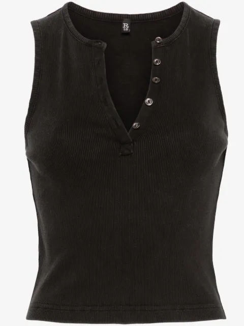 R13 camiseta Henley