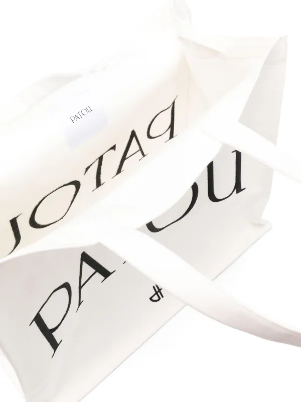【送料&関税込】Patou Logo Large Tote Patou | Large Patou tote in cotton canvas
