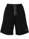 COUNTY OF MILAN Graffiti Cross bermuda shorts - Black