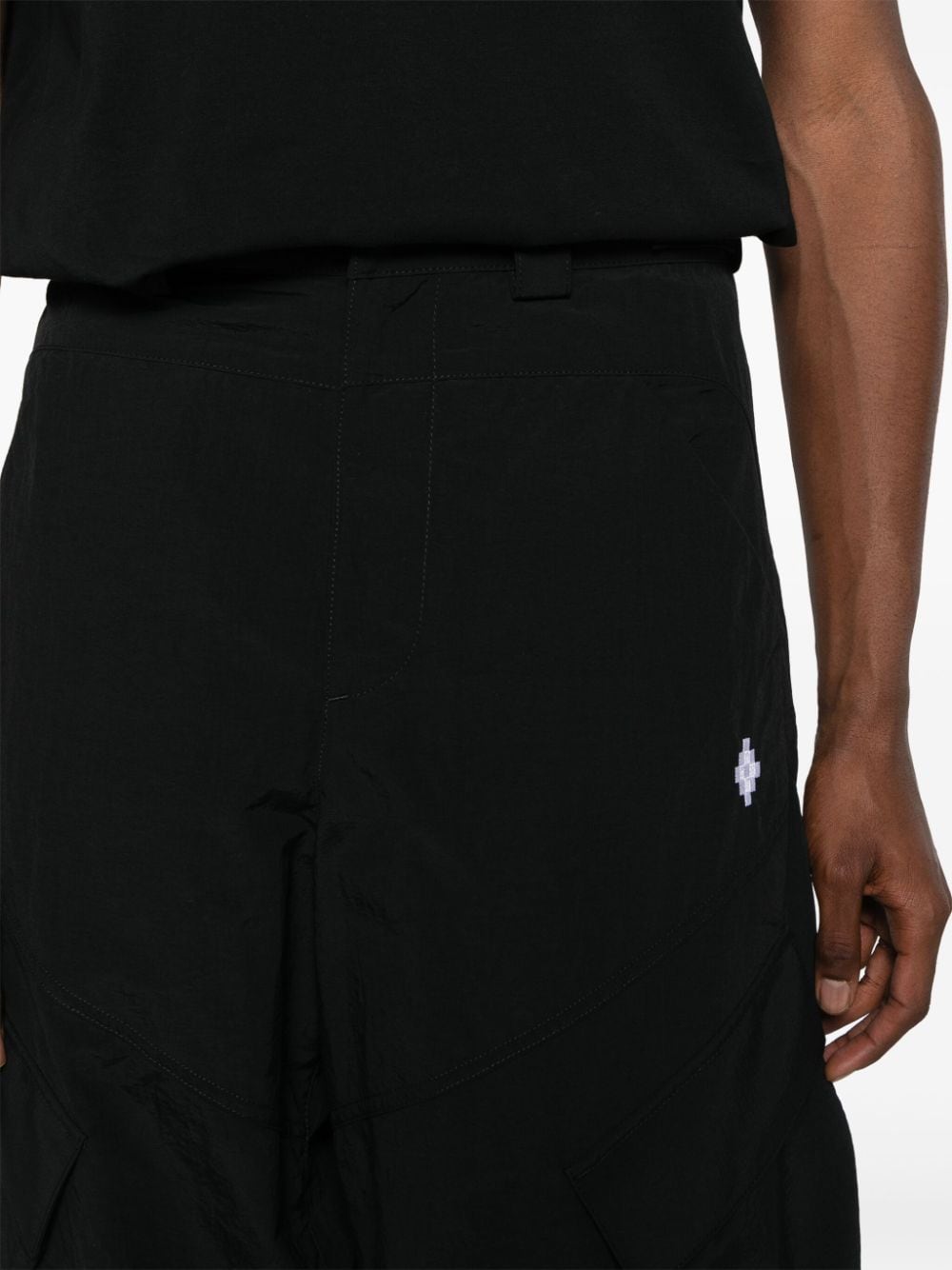 Marcelo Burlon County of Milan Cross cargo broek met wijde pijpen Zwart