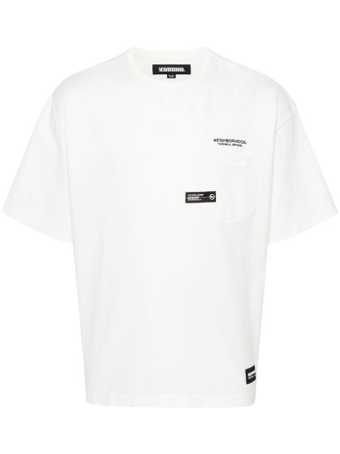 Neighborhood logo-embroidered cotton T-shirt