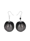 Undercover lace-sphere earrings - Black
