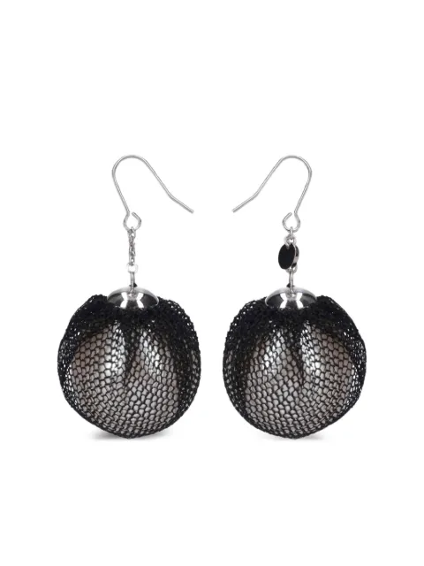 Undercover lace-sphere earrings