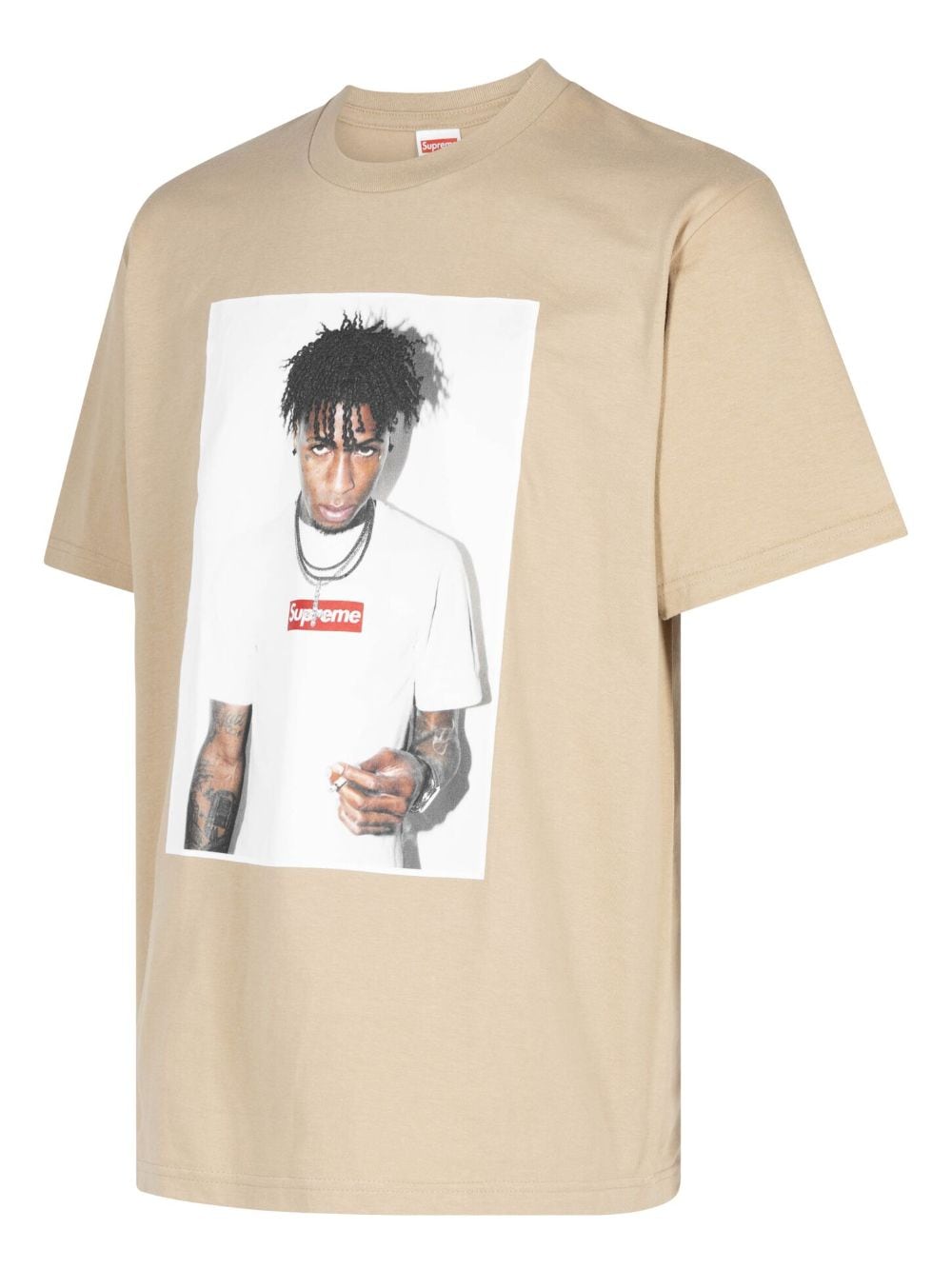 Supreme Katoenen T-shirt Beige