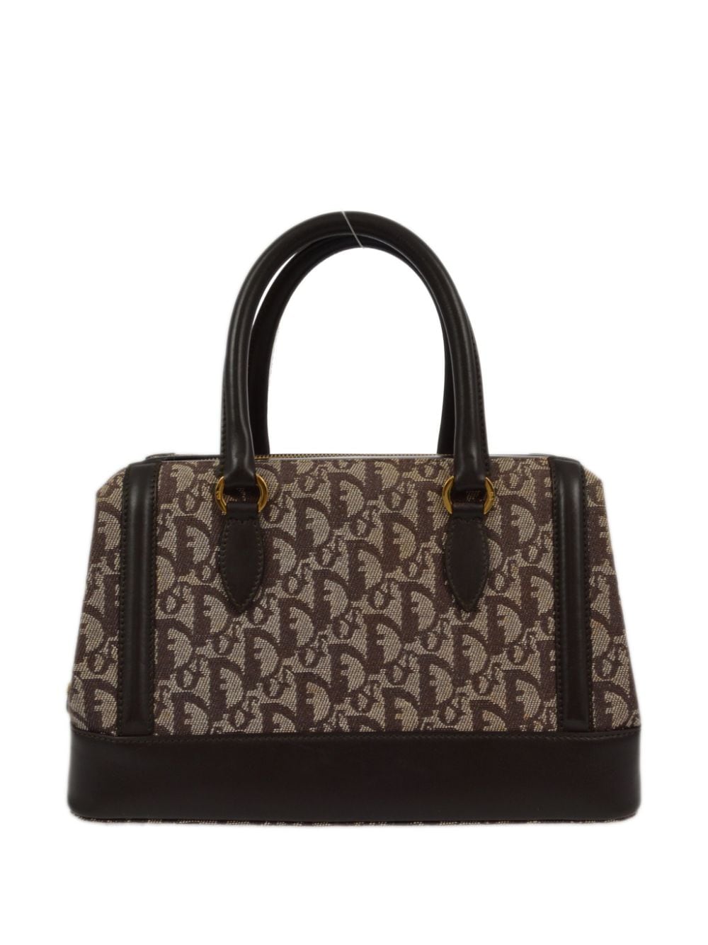 Pre-owned Dior 2002 Trotter Handbag In Brown