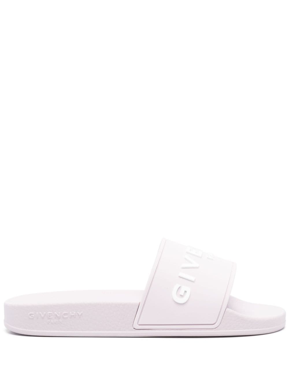 Givenchy Embossed-logo Slide In Purple