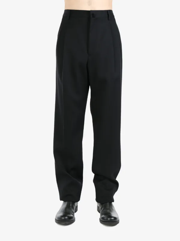 Lanvin high-waisted tapered-leg Wool Trousers Black FARFETCH PH