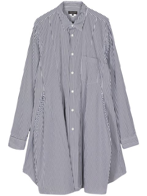 Comme des Garcons Homme Plus striped long-length cotton shirt Men