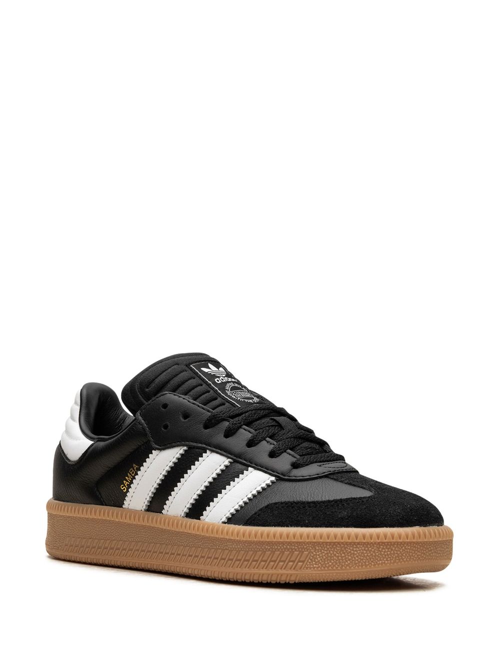 Shop Adidas Originals Samba Xlg "black/white/gum" Sneakers