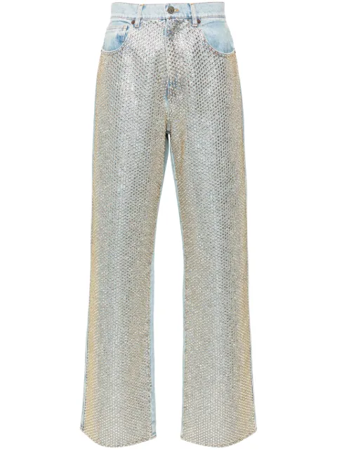 Giuseppe Di Morabito jeans rectos con detalles de strass