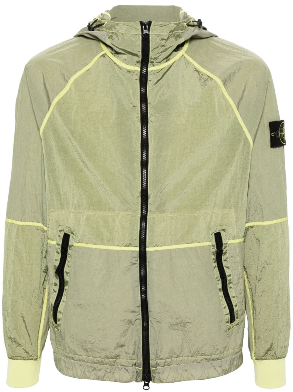 Stone Island Watro-tc Lightweight Hooded Jacket In Green