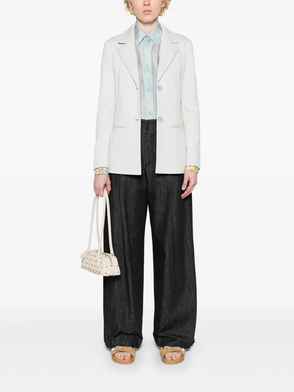 Max Mara Leisure Madera jersey blazer Beige