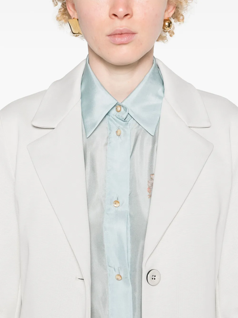 Max Mara Leisure Madera jersey blazer Beige