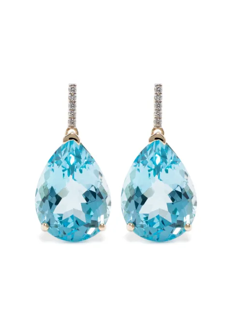 Mateo 14kt yellow gold Pear drop earrings