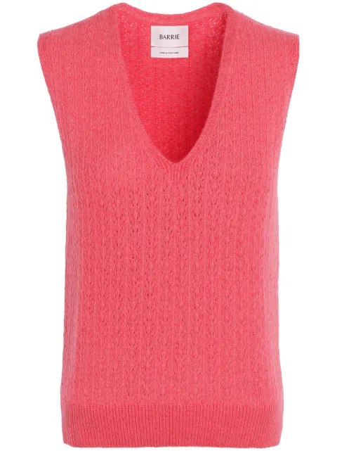 Barrie V-neck cashmere top