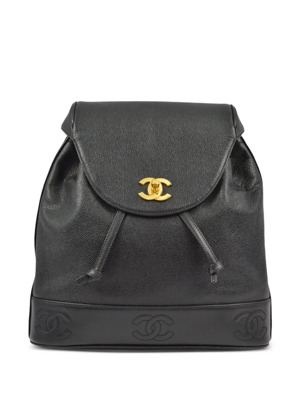 CHANEL Pre-Owned 1997 Triple CC backpack – Black