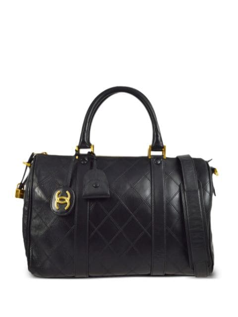 CHANEL Pre-Owned 1990 diamond-quilted two-way handbag