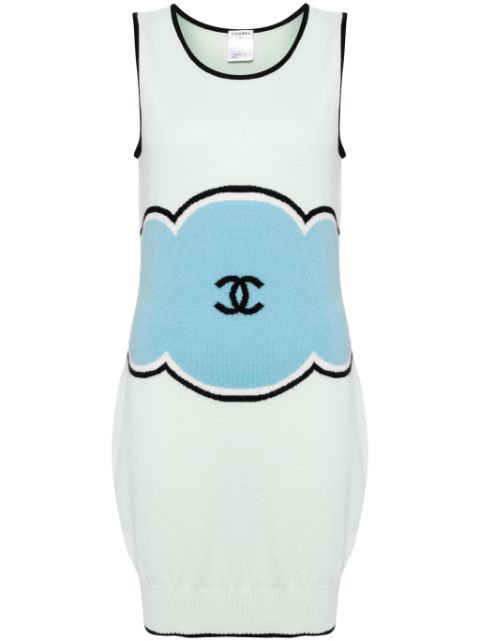 HOT SALE CHANEL 2009 sleeveless knitted dress Women