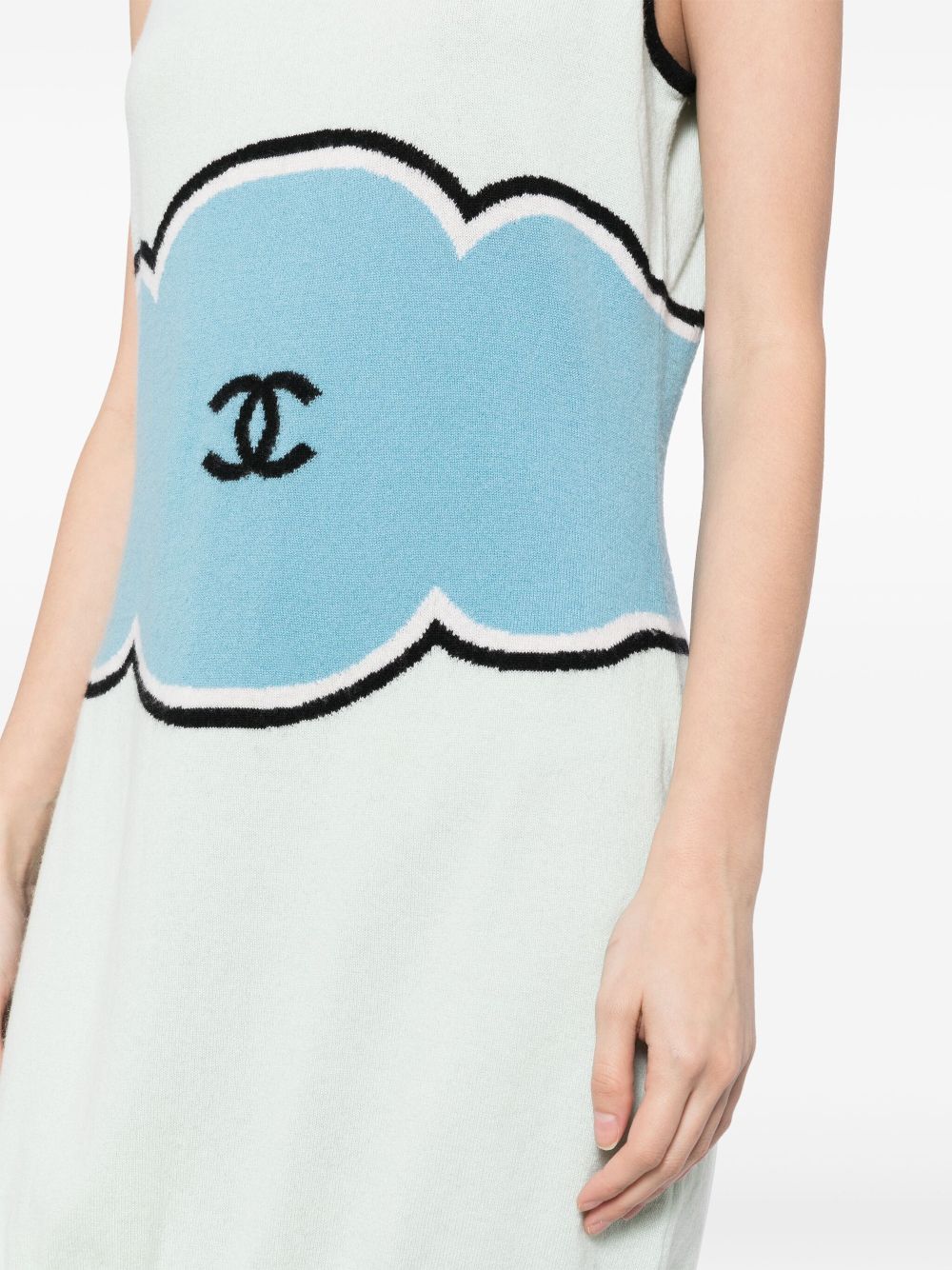 CHANEL 2009 sleeveless knitted dress Women